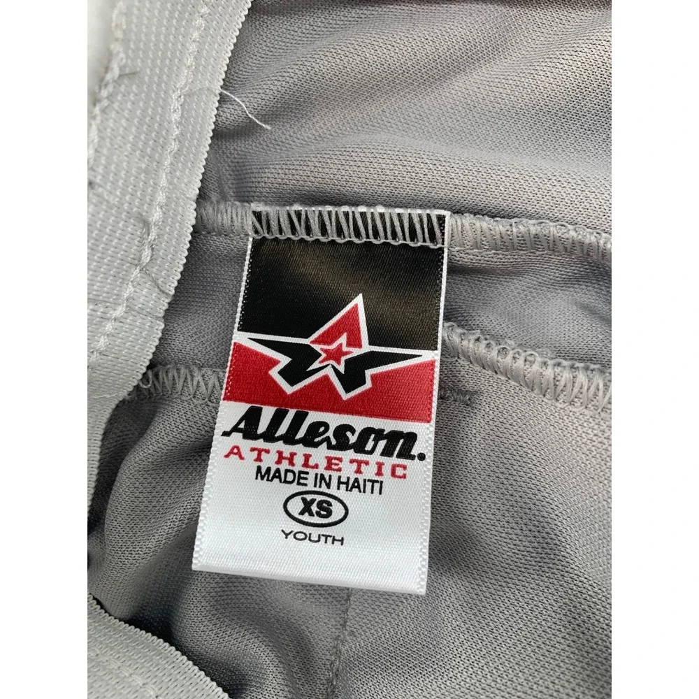 Lot of‎ 2 Alleson Athletic Youth Baseball Softball Pants Grey Elastic size XS